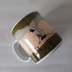 Vintage 2000 Warren Kimble Fine Porcelain Animal Collection Sheep Mug